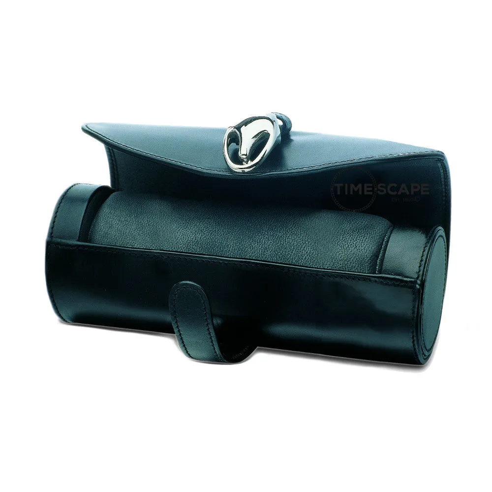 Underwood (London) - Medium Watch Storage Roll in Black Leather